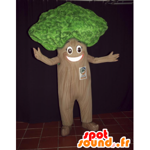 Mascot grün und braun Baum und jovial Riese - MASFR032079 - Maskottchen der Pflanzen