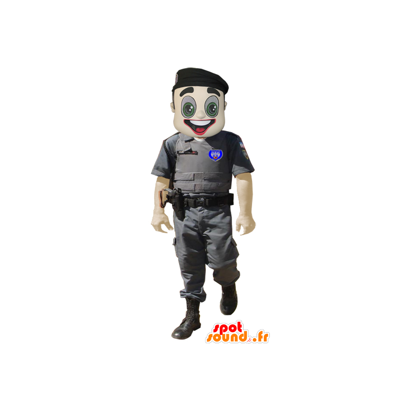 Mascotte politi, militære i uniform - MASFR032081 - menneskelige Maskoter