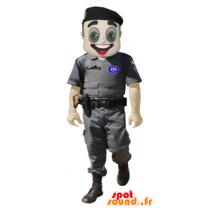 Mascotte della polizia, militari in divisa - MASFR032081 - Umani mascotte