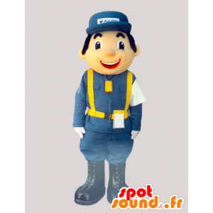 Fator mascote, entregador, vestido com uniforme corcel - MASFR032084 - Mascotes homem