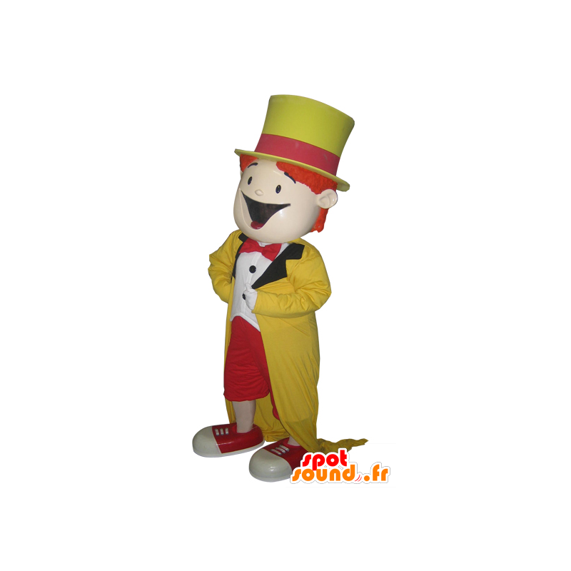 Mascot colored man, magician. show mascot - MASFR032091 - Human mascots