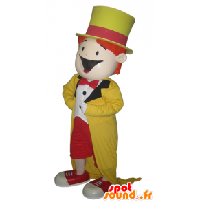 Mascot colored man, magician. show mascot - MASFR032091 - Human mascots