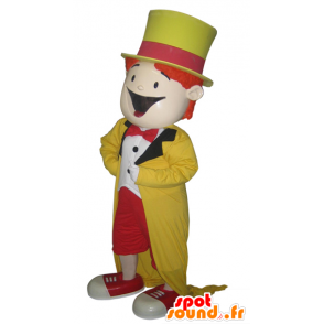 Mascot farget mann, magiker. showet maskot - MASFR032091 - Man Maskoter