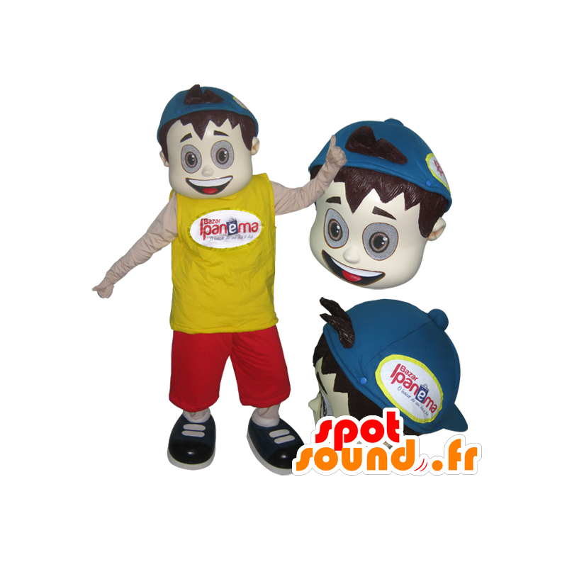 Mascota del muchacho, adolescente con un sombrero - MASFR032092 - Chicas y chicos de mascotas