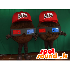 2 mascotas del babero del caramelo de chocolate, de - MASFR032099 - Mascotas de comida rápida