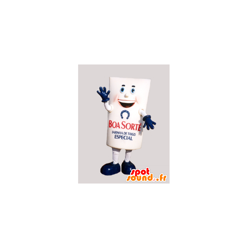 Giant mascot meal package, white and blue - MASFR032106 - Mascots of objects