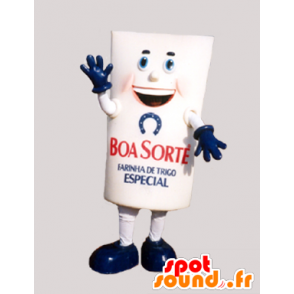 Giant mascot meal package, white and blue - MASFR032106 - Mascots of objects