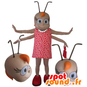 Samice hmyzu maskot 4-rameno s anténami - MASFR032110 - maskoti Insect