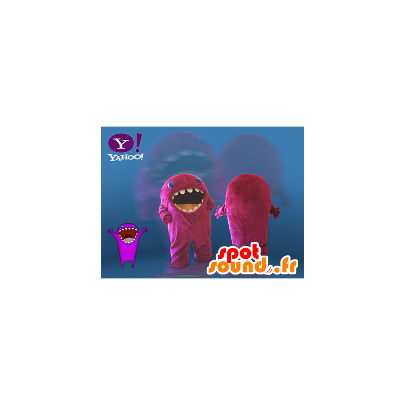 Mascotte monster rosa. Yahoo mascotte - MASFR032115 - Mascotte di mostri