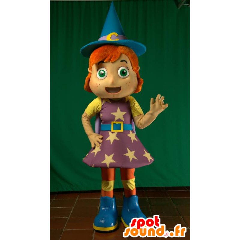 Fairy Mascot, magiker, rødhårete heks - MASFR032124 - Fairy Maskoter