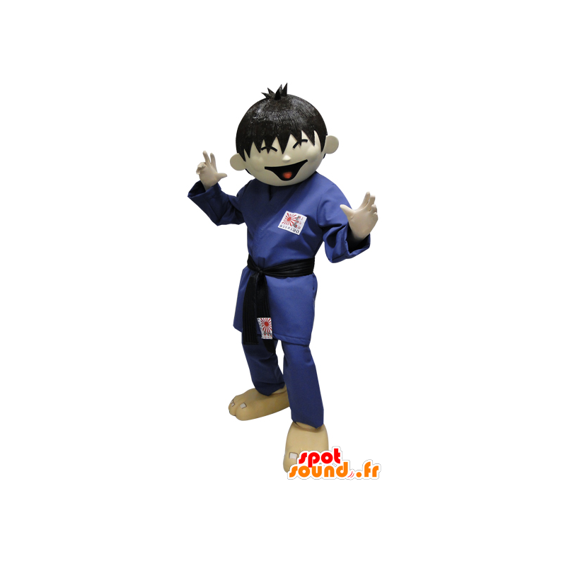 Judoka Mascot, karateka. Mascotte kimono asiatico - MASFR032128 - Umani mascotte