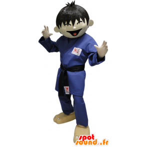 Judoka Mascot, karateka. Mascotte kimono asiatico - MASFR032128 - Umani mascotte