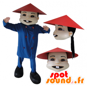 Maskotti Asian man perinteinen kiinalainen mekko - MASFR032145 - Mascottes Homme