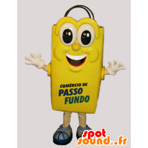 Mascot bolsa de color amarillo y el gigante alegre - MASFR032156 - Mascotas de objetos