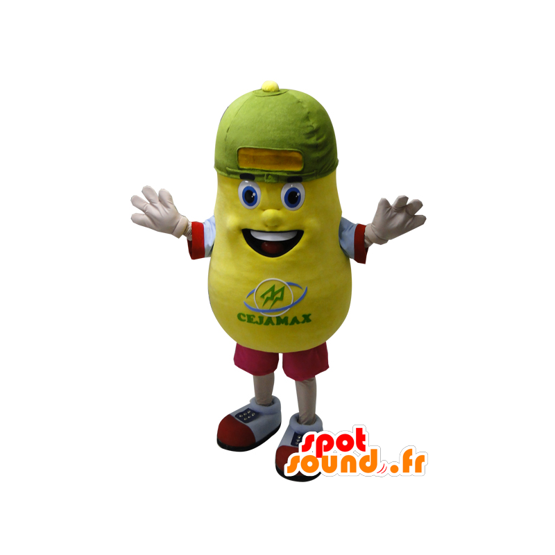 Mascotte de patate jaune, géante. Mascotte de pomme de terre - MASFR032158 - Mascotte alimentaires