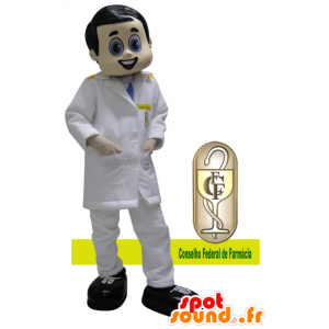 Mascota del médico vestido con una bata blanca - MASFR032169 - Mascotas humanas