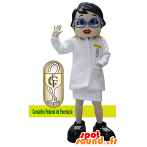 Enfermera mascota del doctor en la capa blanca - MASFR032170 - Mascotas humanas