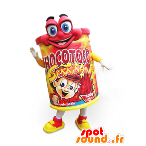 Chocotoso Maskottchen, Schokolade trinken - MASFR032180 - Essen-Maskottchen