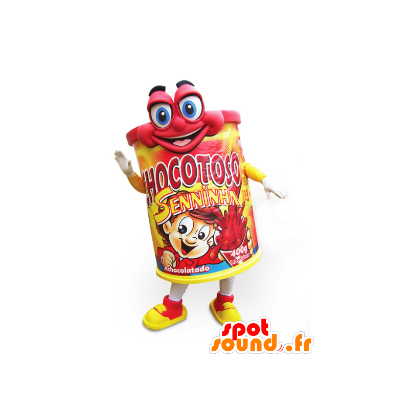 Chocotoso Maskottchen, Schokolade trinken - MASFR032180 - Essen-Maskottchen