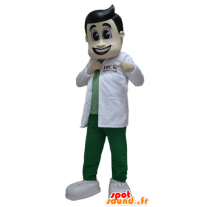 Mascot pharmacist, doctor with a white coat - MASFR032203 - Human mascots