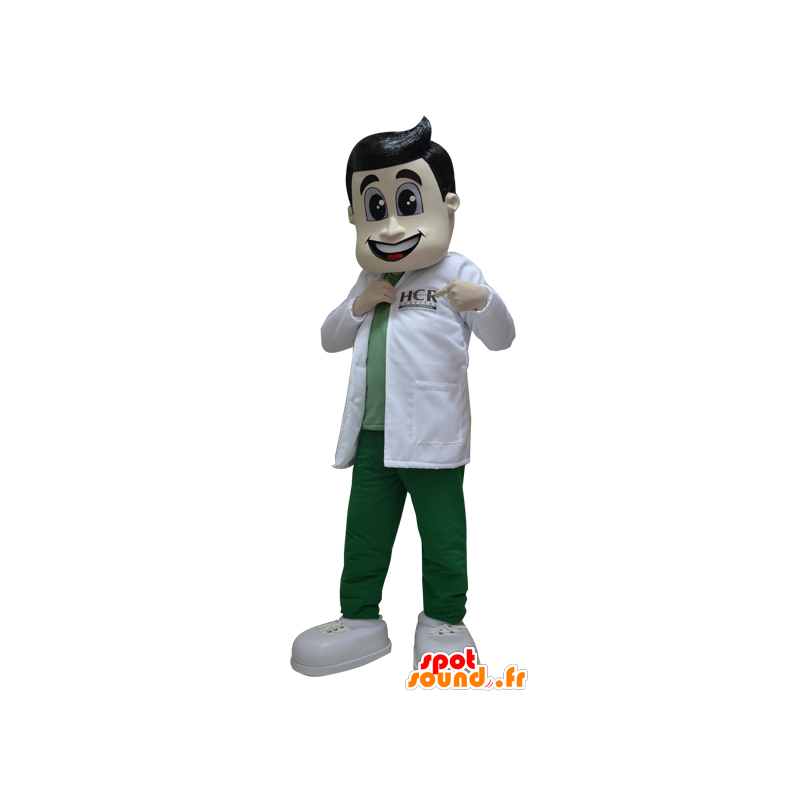 Mascot pharmacist, doctor with a white coat - MASFR032203 - Human mascots