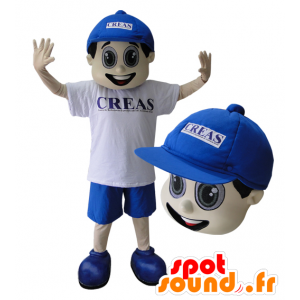 Boy mascot, smiling teenager with a baseball cap - MASFR032215 - Mascots boys and girls