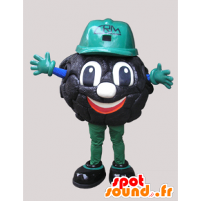 Mascot zwarte man, teer, arbeider - MASFR032219 - man Mascottes