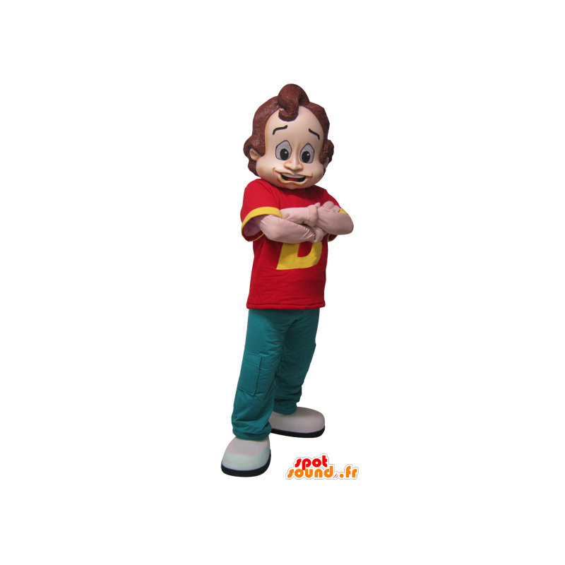 Man mascot wearing a colorful outfit - MASFR032229 - Human mascots
