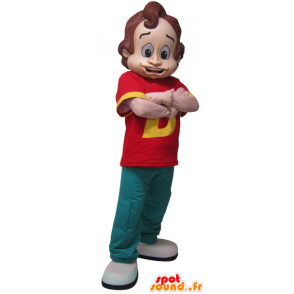 Mascotte d'homme vêtu d'une tenue colorée - MASFR032229 - Mascottes Homme