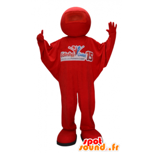 Mascote do boneco de neve vermelho. Mascot combinação vermelho - MASFR032230 - Mascotes homem