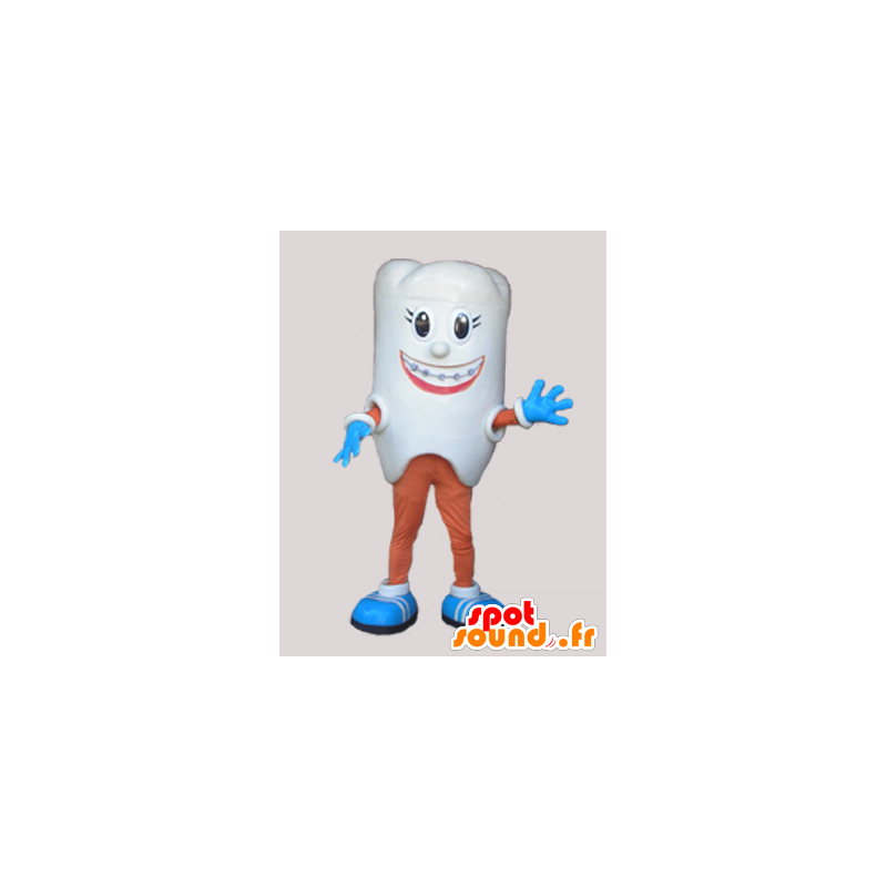 Gigante mascotte dente bianco. Dentista Mascot - MASFR032233 - Mascotte non classificati