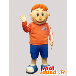 Mascota pelirroja en ropa deportiva - MASFR032239 - Mascota de deportes