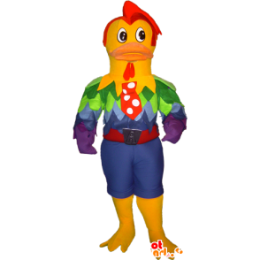 Svalová kohout maskot, velmi elegantní a barevné - MASFR032255 - Maskot Slepice - Roosters - Chickens