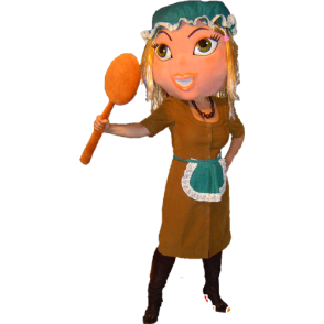 Maid mascot, maid, Cinderella - MASFR032261 - Mascots woman