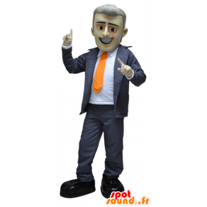 Dressed businessman mascot of a suit and tie - MASFR032265 - Human mascots