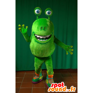 Mascot green alien, green creature - MASFR032279 - Missing animal mascots