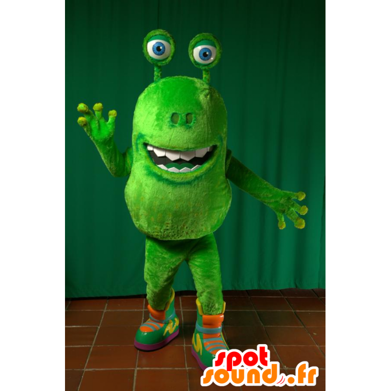 Grøn fremmed maskot, grøn skabning - Spotsound maskot kostume
