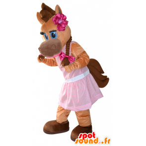 Mascota del caballo marrón, potro, bonito y femenino - MASFR032281 - Caballo de mascotas