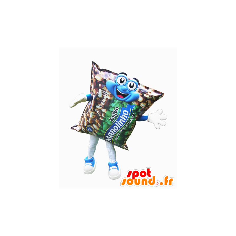 Mascotte de sachet de cacahuètes géant. Mascotte apéritive - MASFR032282 - Mascottes d'objets