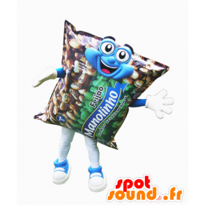 Mascotte de sachet de cacahuètes géant. Mascotte apéritive - MASFR032282 - Mascottes d'objets