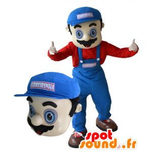 Klempner Maskottchen der Mechaniker. Maskottchen Mario - MASFR032285 - Menschliche Maskottchen