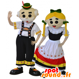 2 mascotas Tyroliens. Pares tradicionales de las mascotas - MASFR032290 - Mascotas humanas