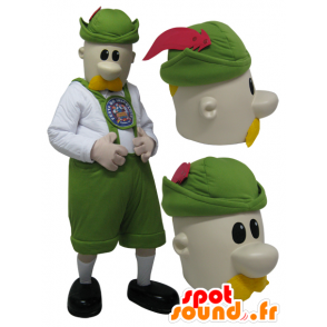 Maskot oblečený muž oblečený v tyrolském - MASFR032291 - Man Maskoti