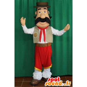Mascotte de toréador. Mascotte d'espagnol en tenue traditionnelle - MASFR032306 - Mascottes d'objets