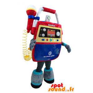 Mascot colorido juguete musical. emisora ​​de radio de la mascota - MASFR032313 - Mascotas de objetos
