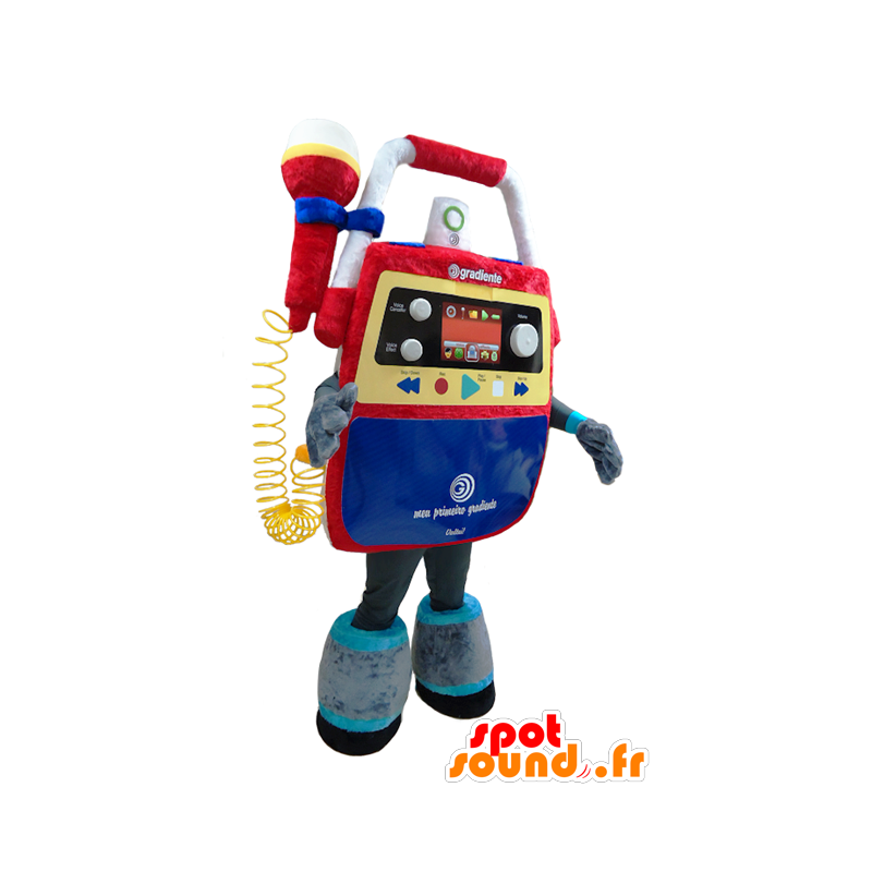 Mascotte kleurrijke muzikale speelgoed. radio Mascot - MASFR032313 - mascottes objecten