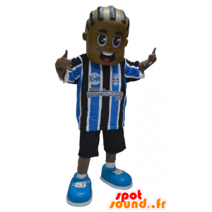 Mascotte de garçon afro-américain en tenue de sport - MASFR032315 - Mascotte sportives