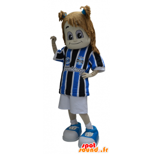 Ragazza mascotte vestita di abbigliamento sportivo - MASFR032316 - Mascotte sport