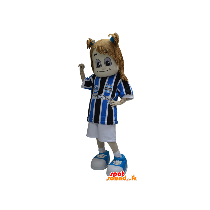 Girl mascot dressed in sportswear - MASFR032316 - Sports mascot