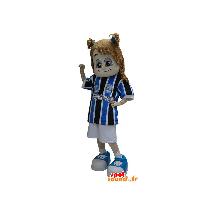 Ragazza mascotte vestita di abbigliamento sportivo - MASFR032316 - Mascotte sport